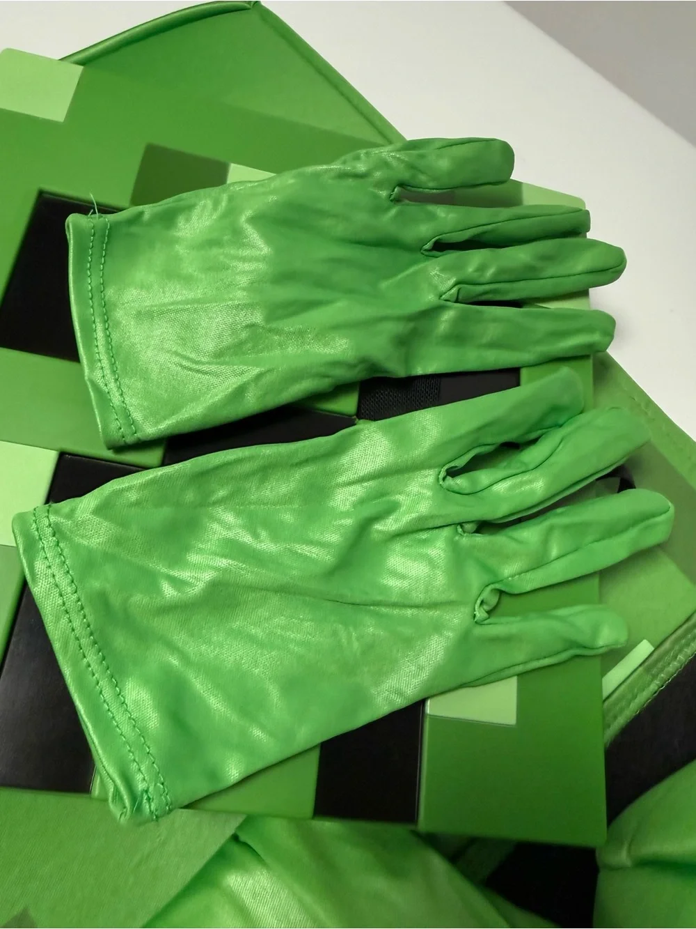 Kids Minecraft Green Creeper Costume